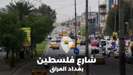 دليل شارع فلسطين في بغداد بالعراق