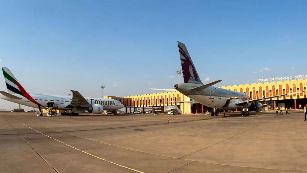 ما هي أبرز شركات الطيران سفرًا من وإلى مطار البصرة؟ 